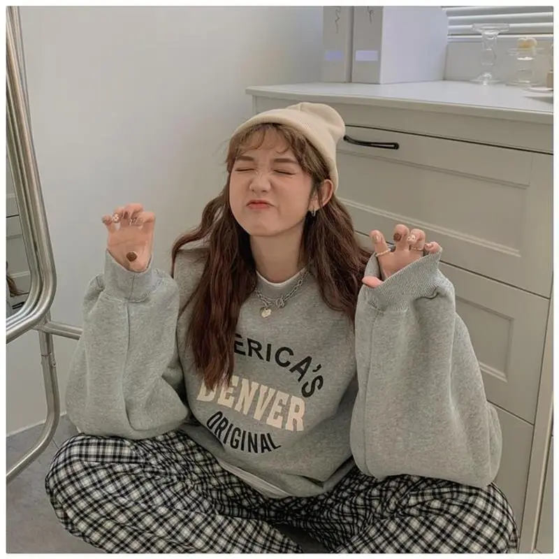 Women Round Neck Sweatshirt Denver Original Print — feature 7
