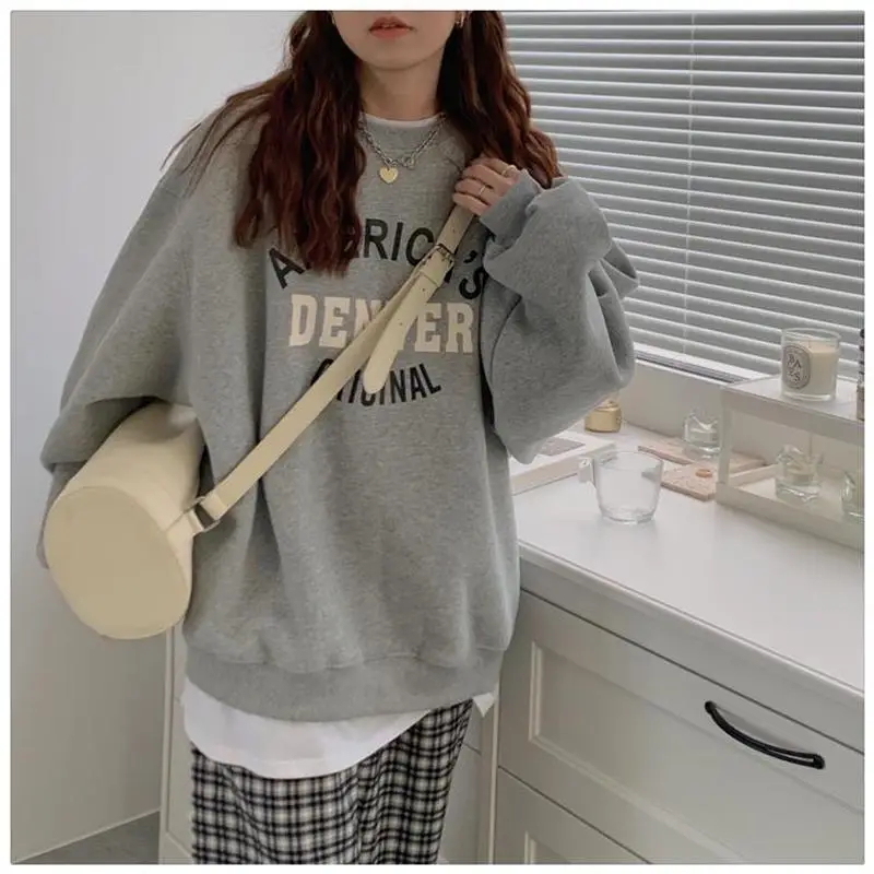 Women Round Neck Sweatshirt Denver Original Print — feature 8