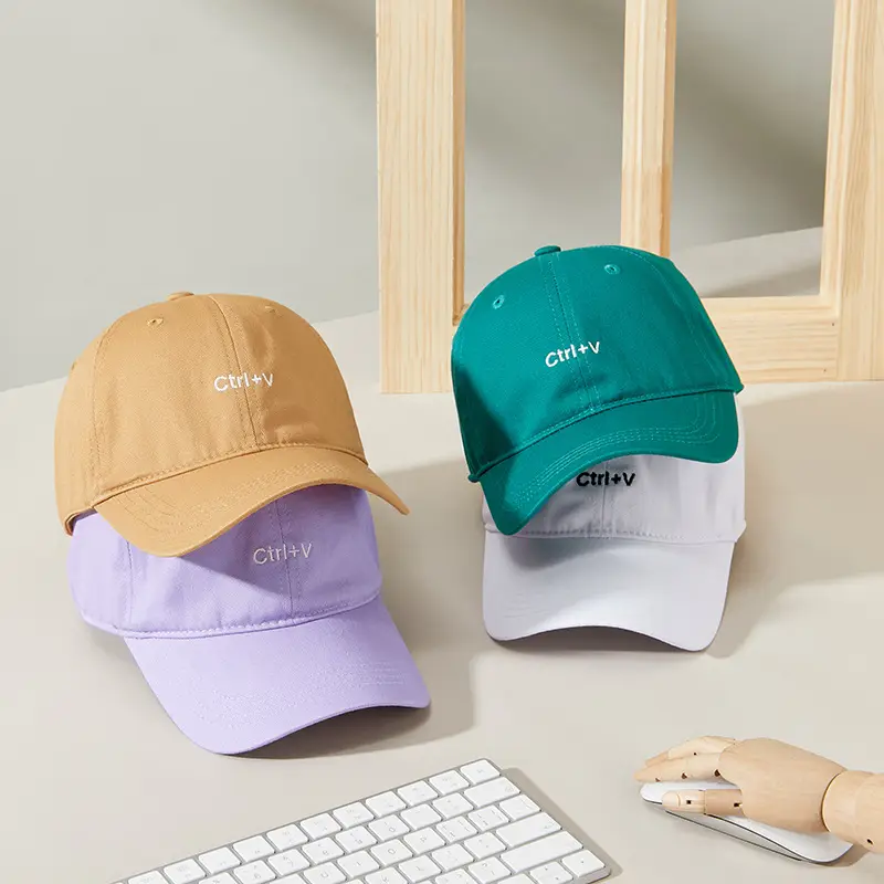 Men Pure Cotton Letter Embroidered Baseball Cap - Image 16