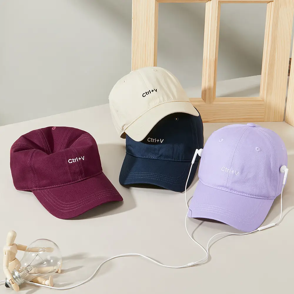 Men Pure Cotton Letter Embroidered Baseball Cap - Image 17