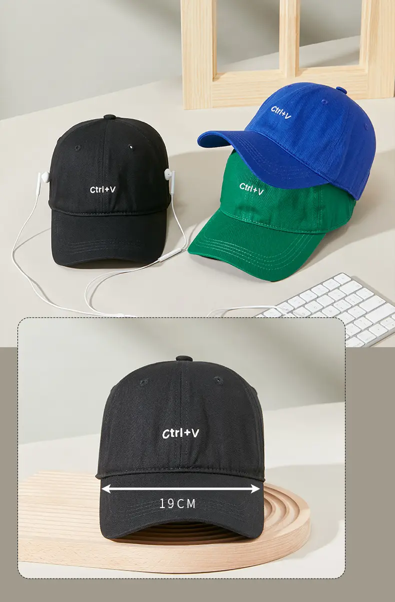 Men Pure Cotton Letter Embroidered Baseball Cap — feature 18