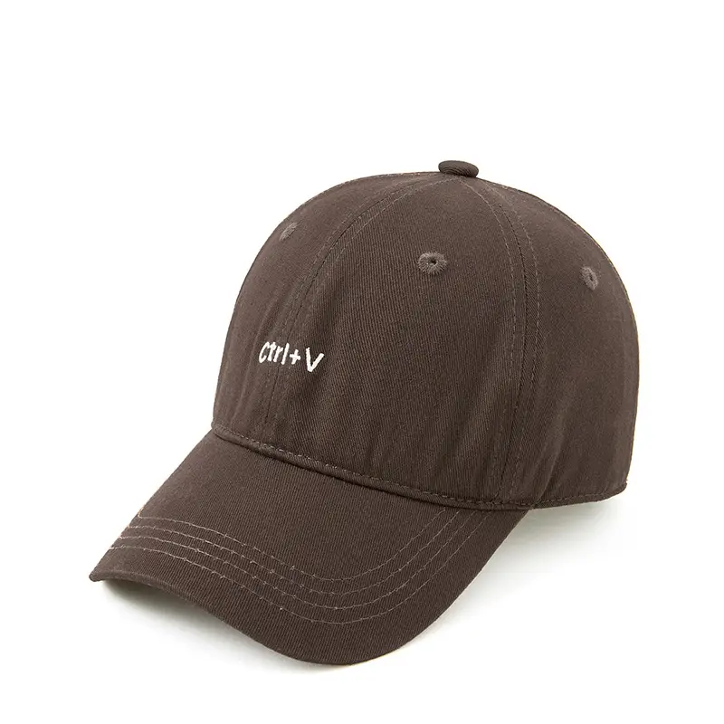 Men Pure Cotton Letter Embroidered Baseball Cap - Image 2