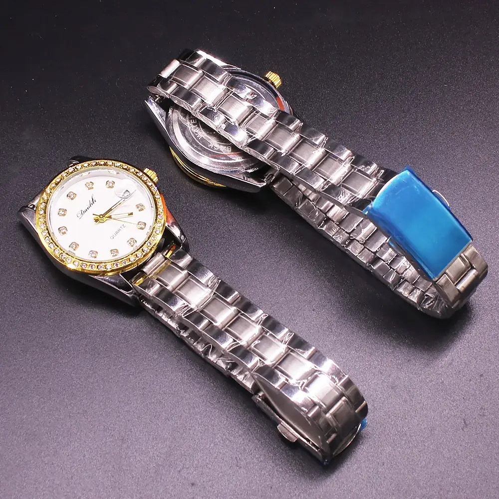 Women's Crystal Watch with Gold Plated Band - Image 8