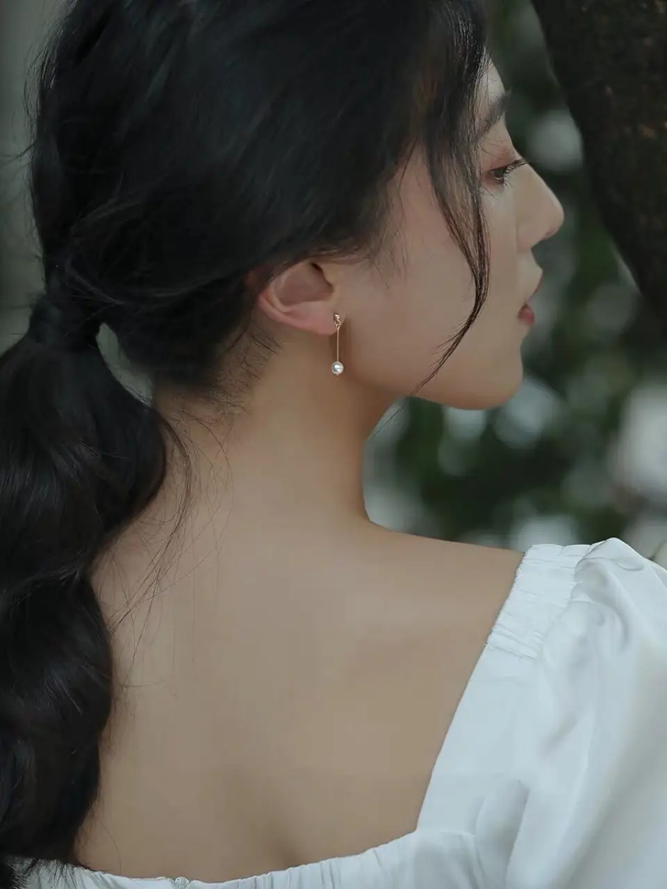 Natural Pearl Earrings for Women Long Round Face — feature 10