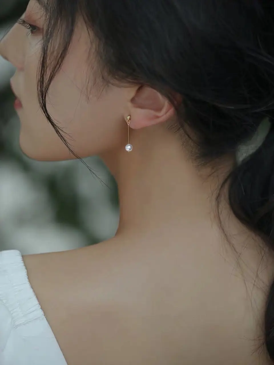 Natural Pearl Earrings for Women Long Round Face — feature 8