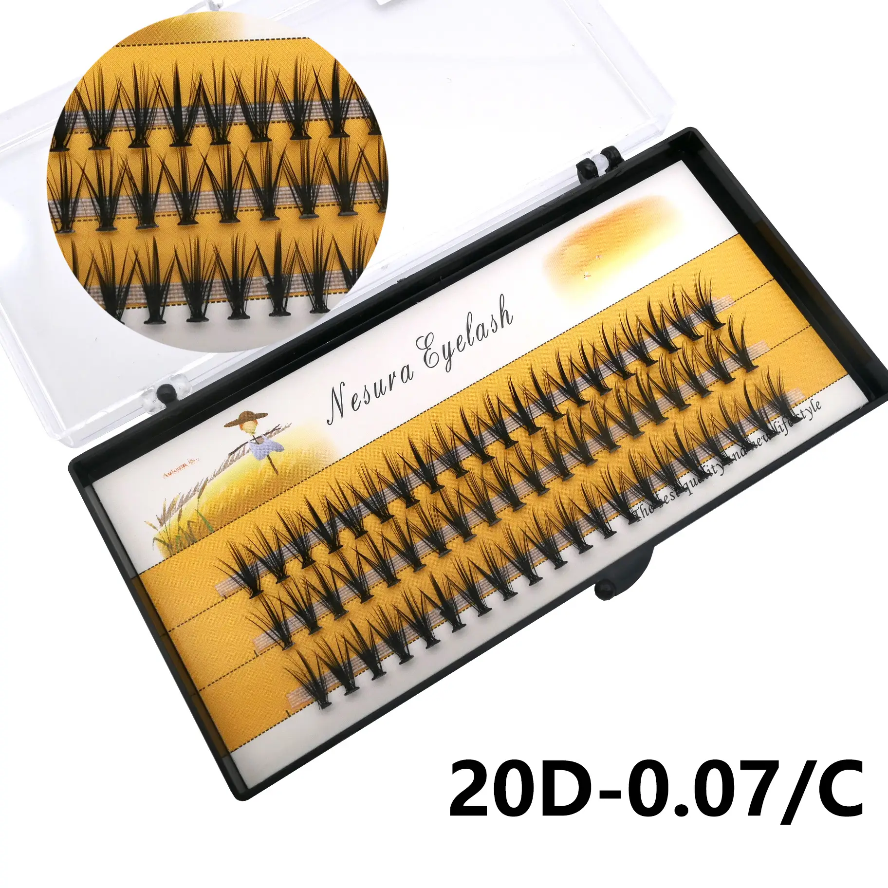 12mm Curl Eyelashes Cross Border Grafting Set