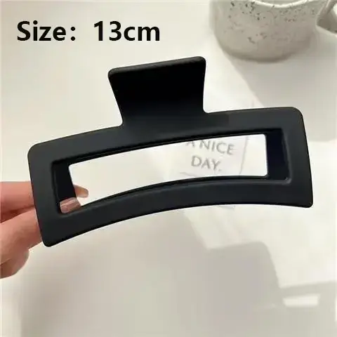 13cm Oversized White Hair Clip for Girls
