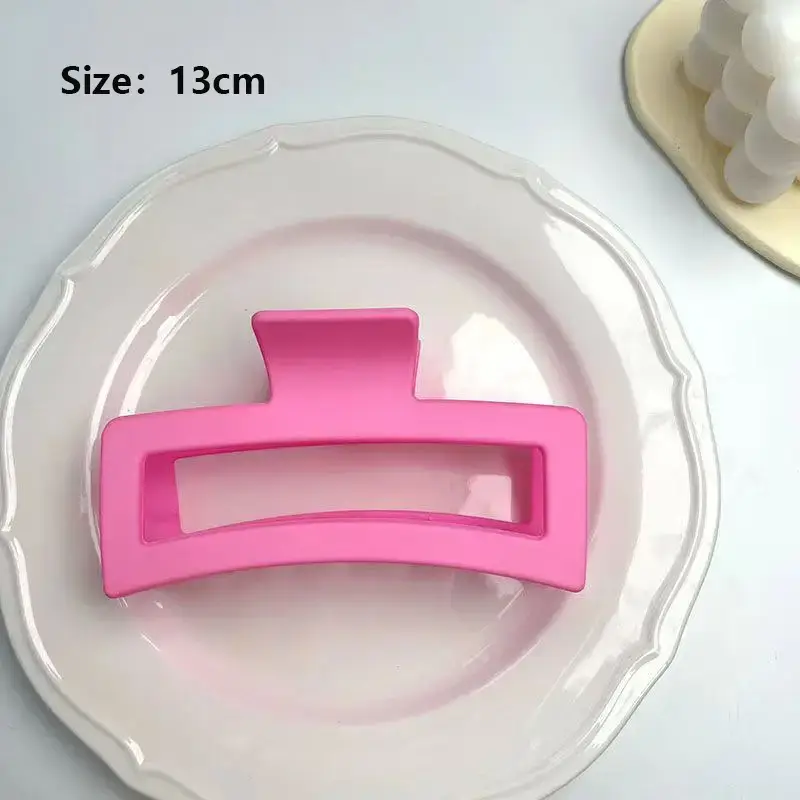 13cm Oversized White Hair Clip for Girls