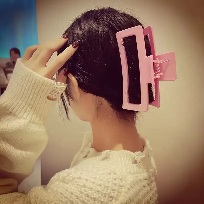 13cm Oversized White Hair Clip for Girls