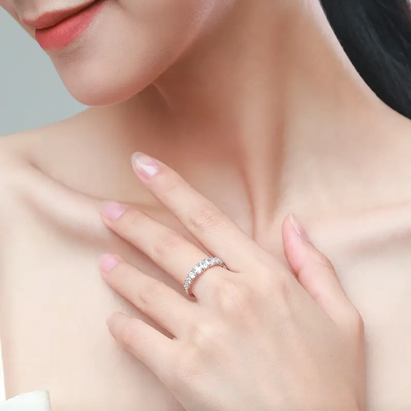New Korean Style s925 Silver Ring Women's Elegant All-match Closed Mouth Ring - Image 2