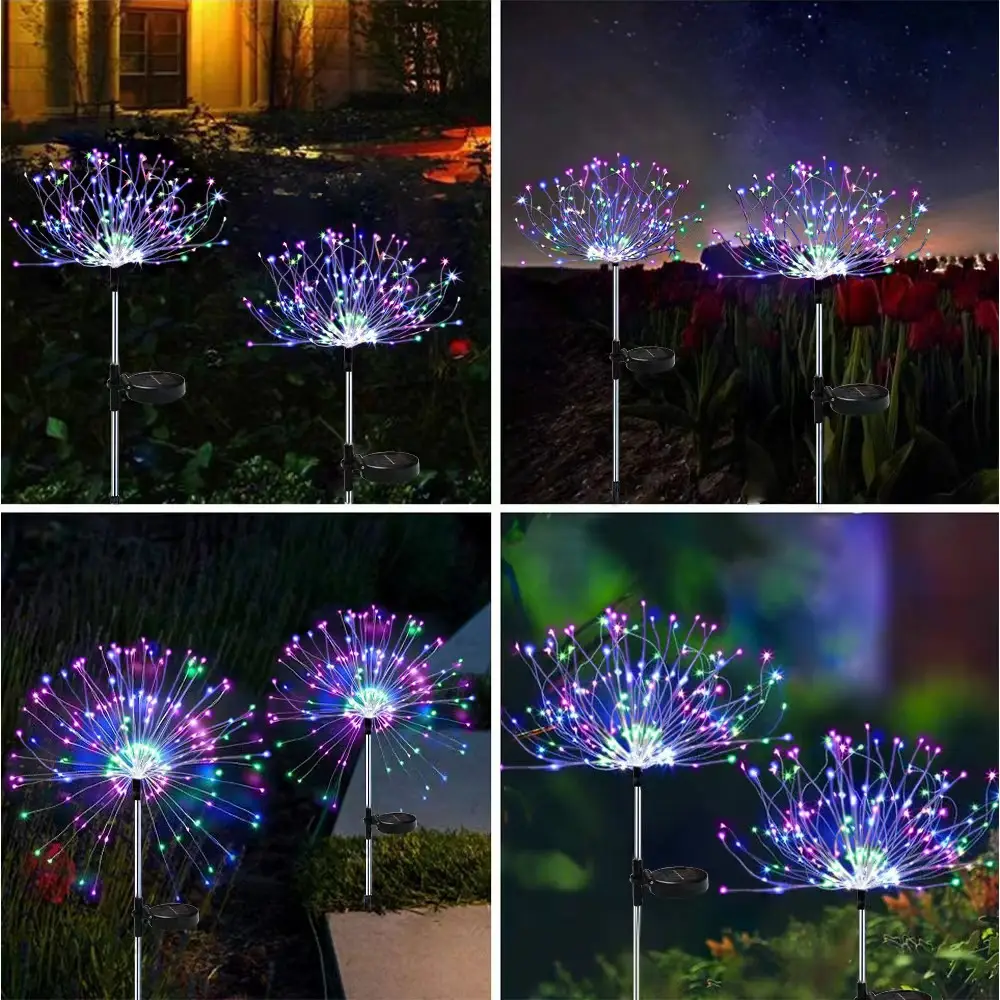 Solar LED Floor Lamp Outdoor Garden Decor