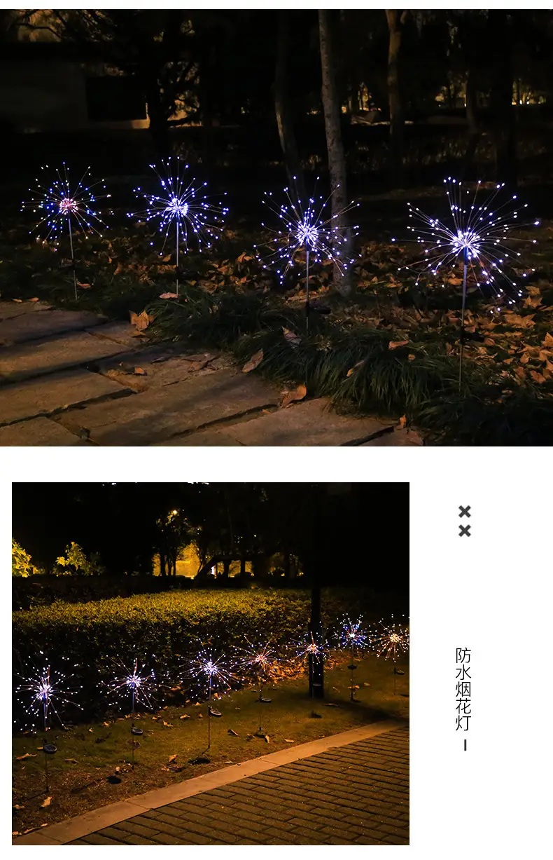 Solar LED Floor Lamp Outdoor Garden Decor — feature 13