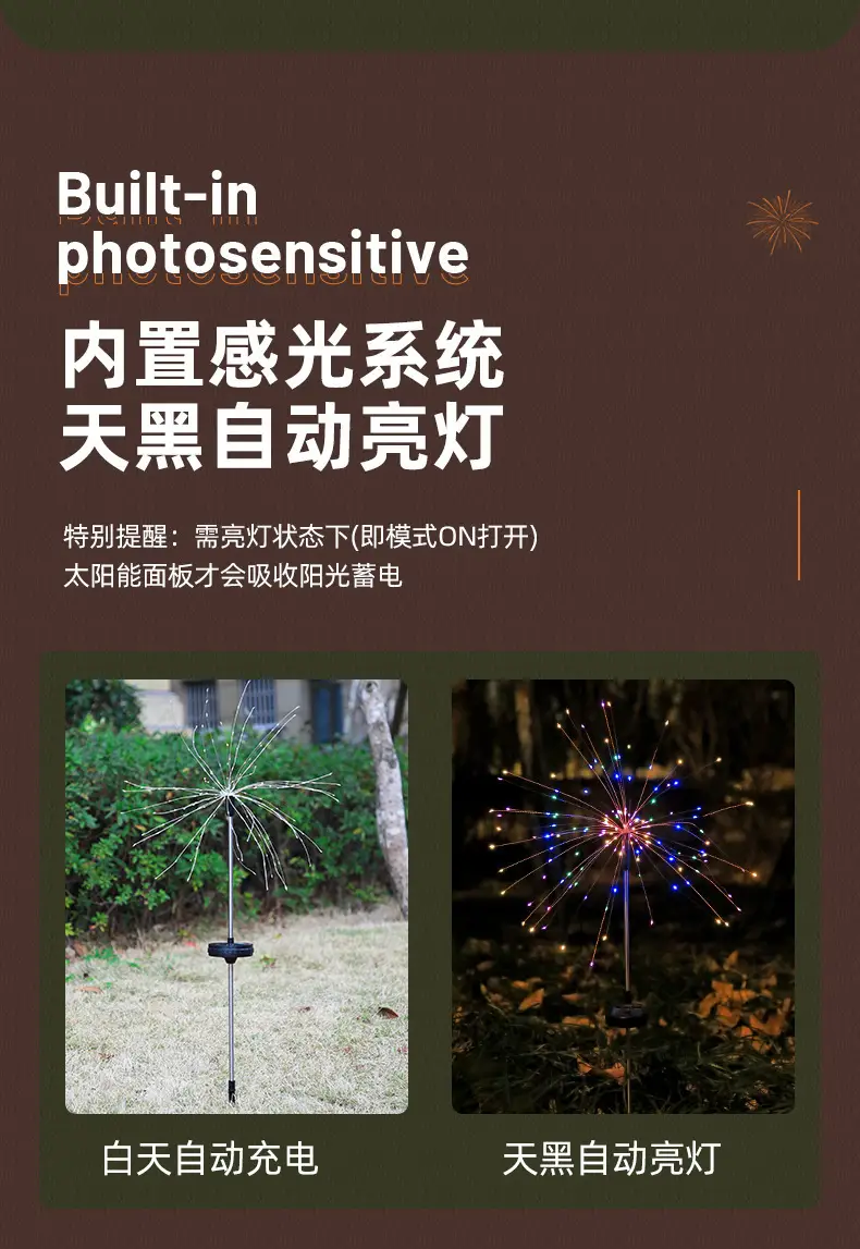 Solar LED Floor Lamp Outdoor Garden Decor — feature 3