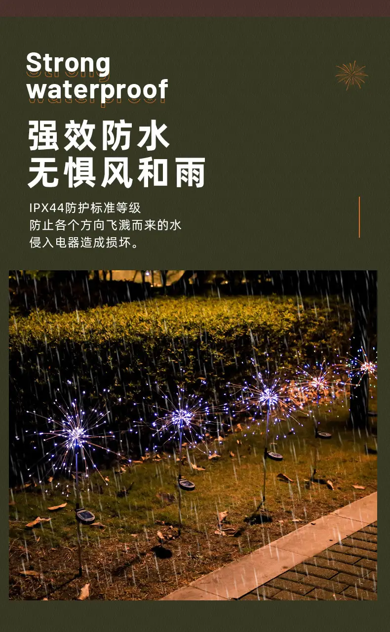 Solar LED Floor Lamp Outdoor Garden Decor — feature 5