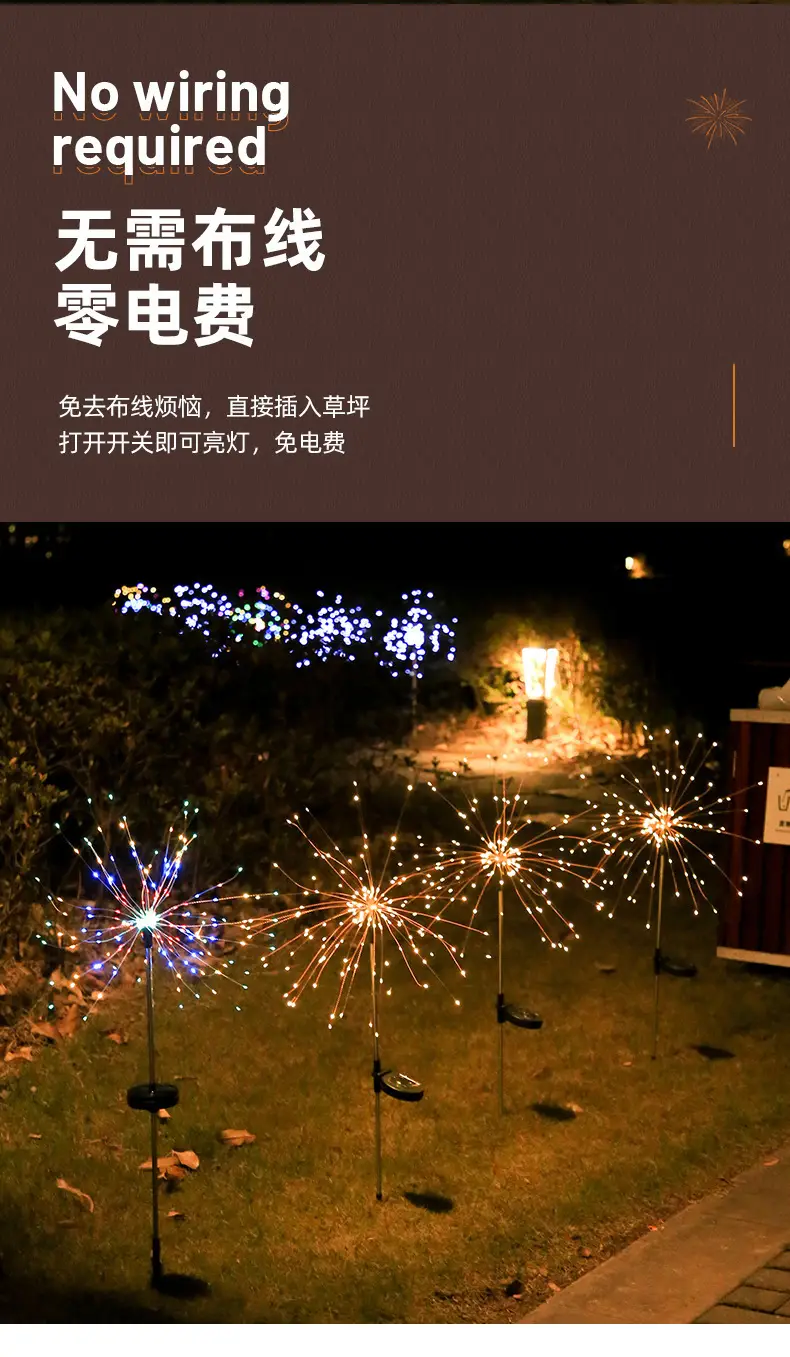 Solar LED Floor Lamp Outdoor Garden Decor — feature 7