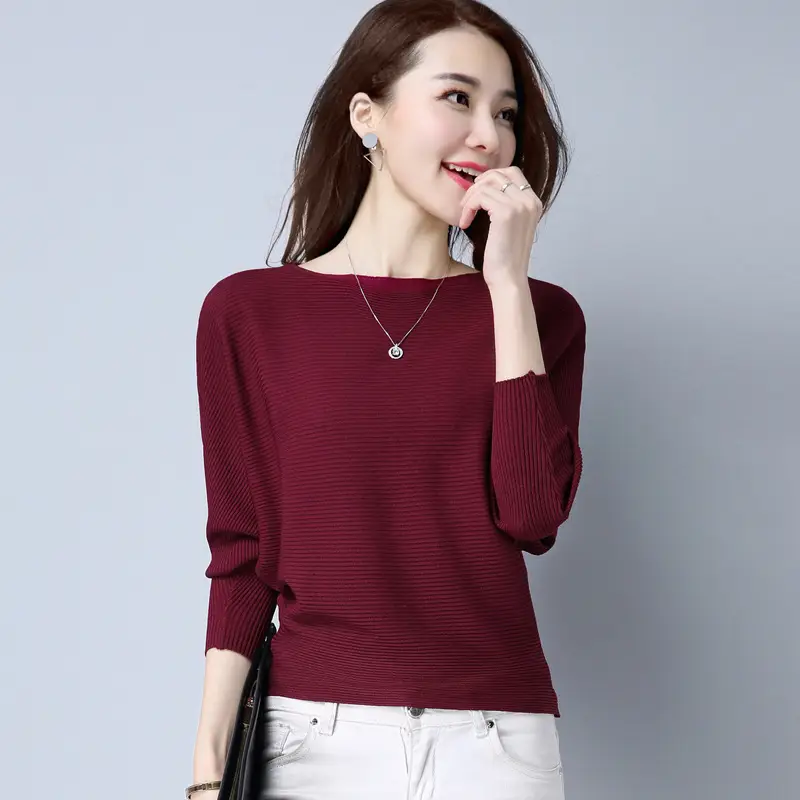 Purple Loose Knit Sweater for Women 2025 Spring Autumn - Image 14