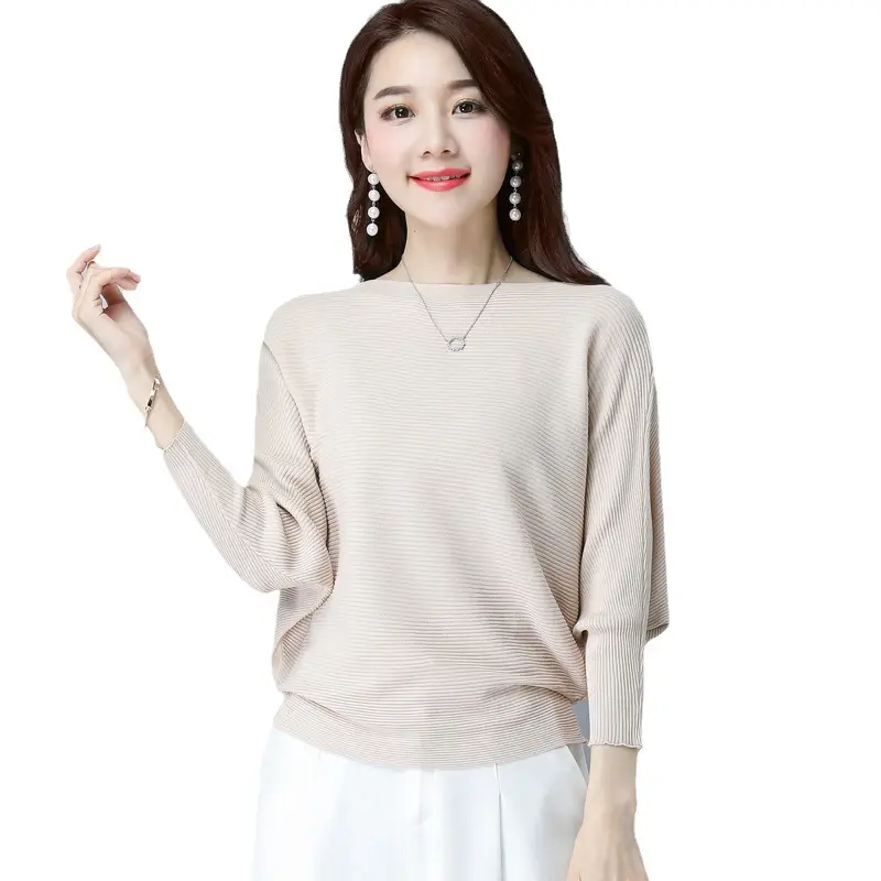 Purple Loose Knit Sweater for Women 2025 Spring Autumn - Image 17