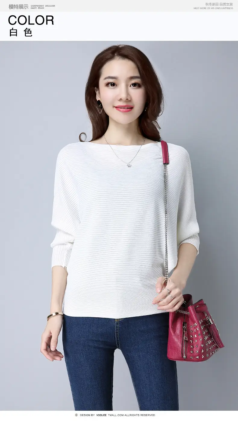 Purple Loose Knit Sweater for Women 2025 Spring Autumn — feature 19