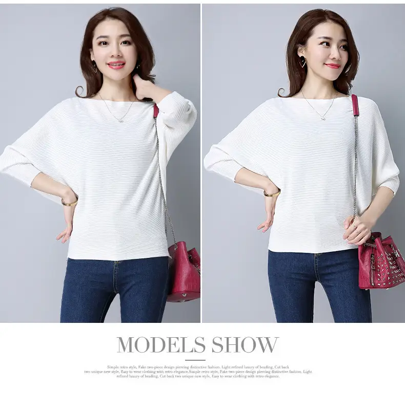 Purple Loose Knit Sweater for Women 2025 Spring Autumn — feature 20