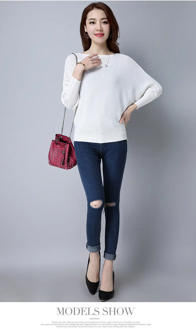 Purple Loose Knit Sweater for Women 2025 Spring Autumn — feature 22