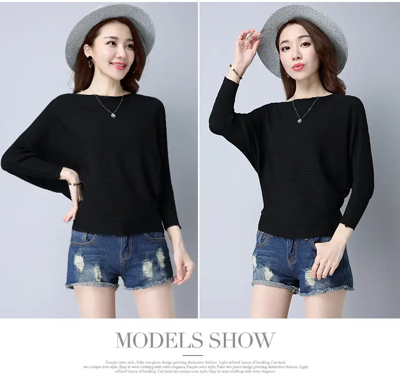 Purple Loose Knit Sweater for Women 2025 Spring Autumn — feature 25
