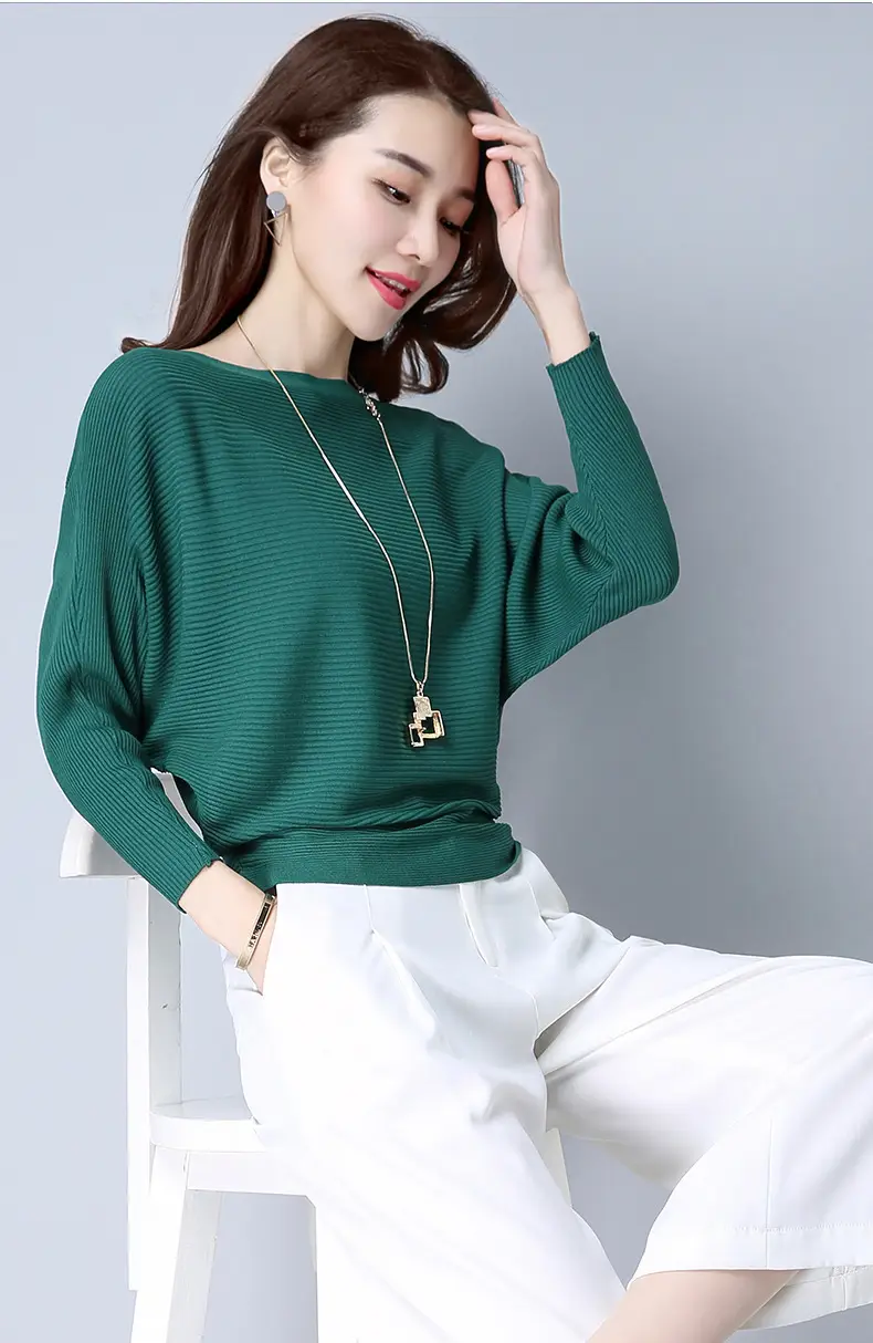 Purple Loose Knit Sweater for Women 2025 Spring Autumn — feature 33