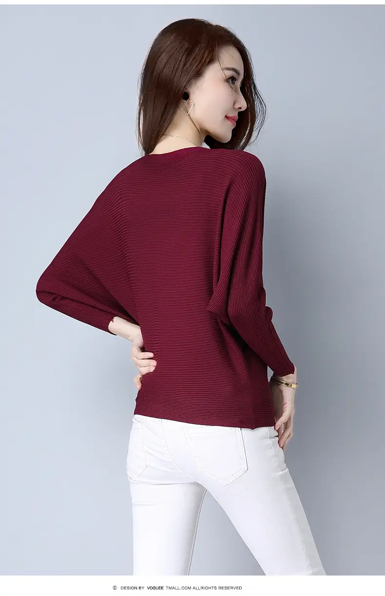 Purple Loose Knit Sweater for Women 2025 Spring Autumn — feature 36