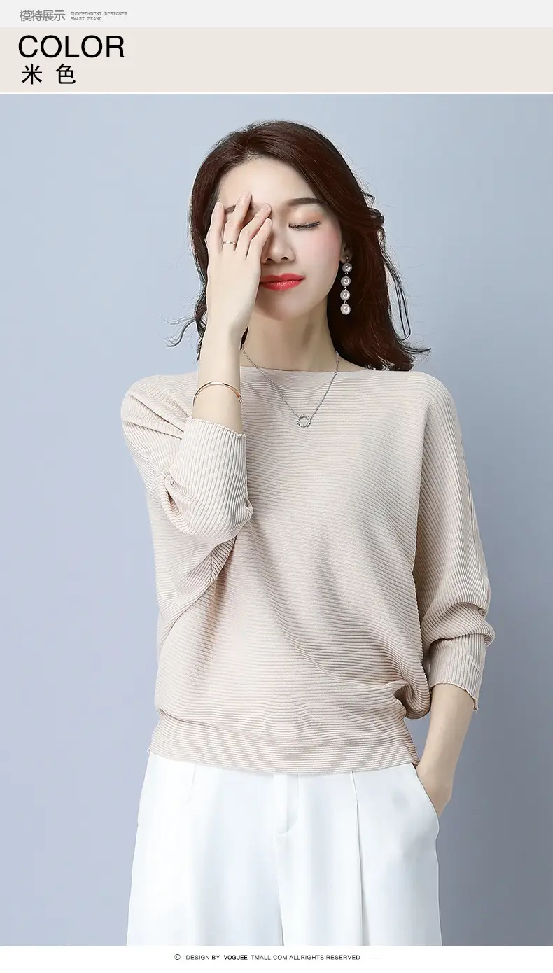 Purple Loose Knit Sweater for Women 2025 Spring Autumn — feature 39