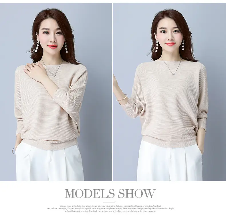 Purple Loose Knit Sweater for Women 2025 Spring Autumn — feature 40