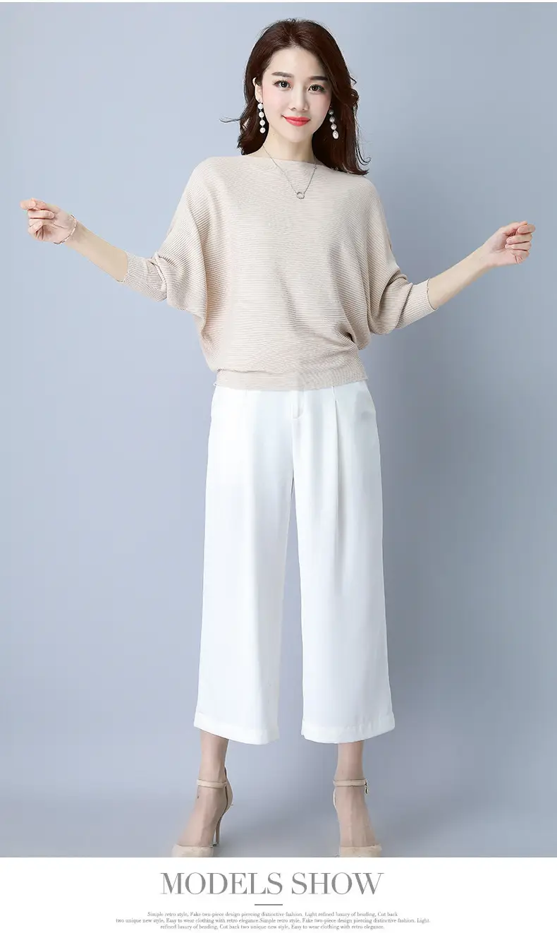 Purple Loose Knit Sweater for Women 2025 Spring Autumn — feature 42