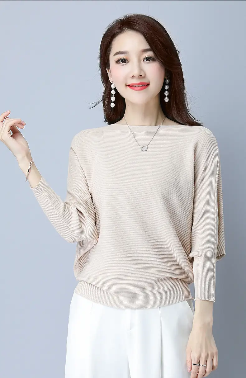 Purple Loose Knit Sweater for Women 2025 Spring Autumn — feature 43
