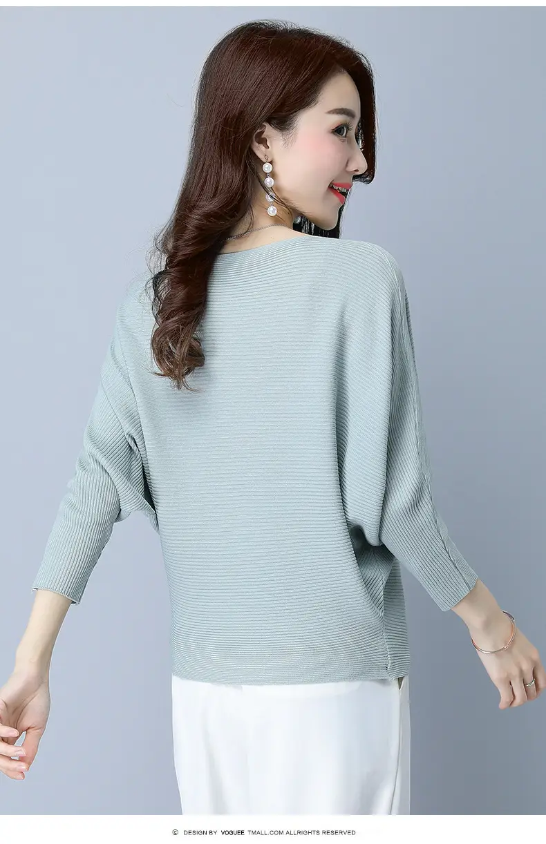 Purple Loose Knit Sweater for Women 2025 Spring Autumn — feature 46
