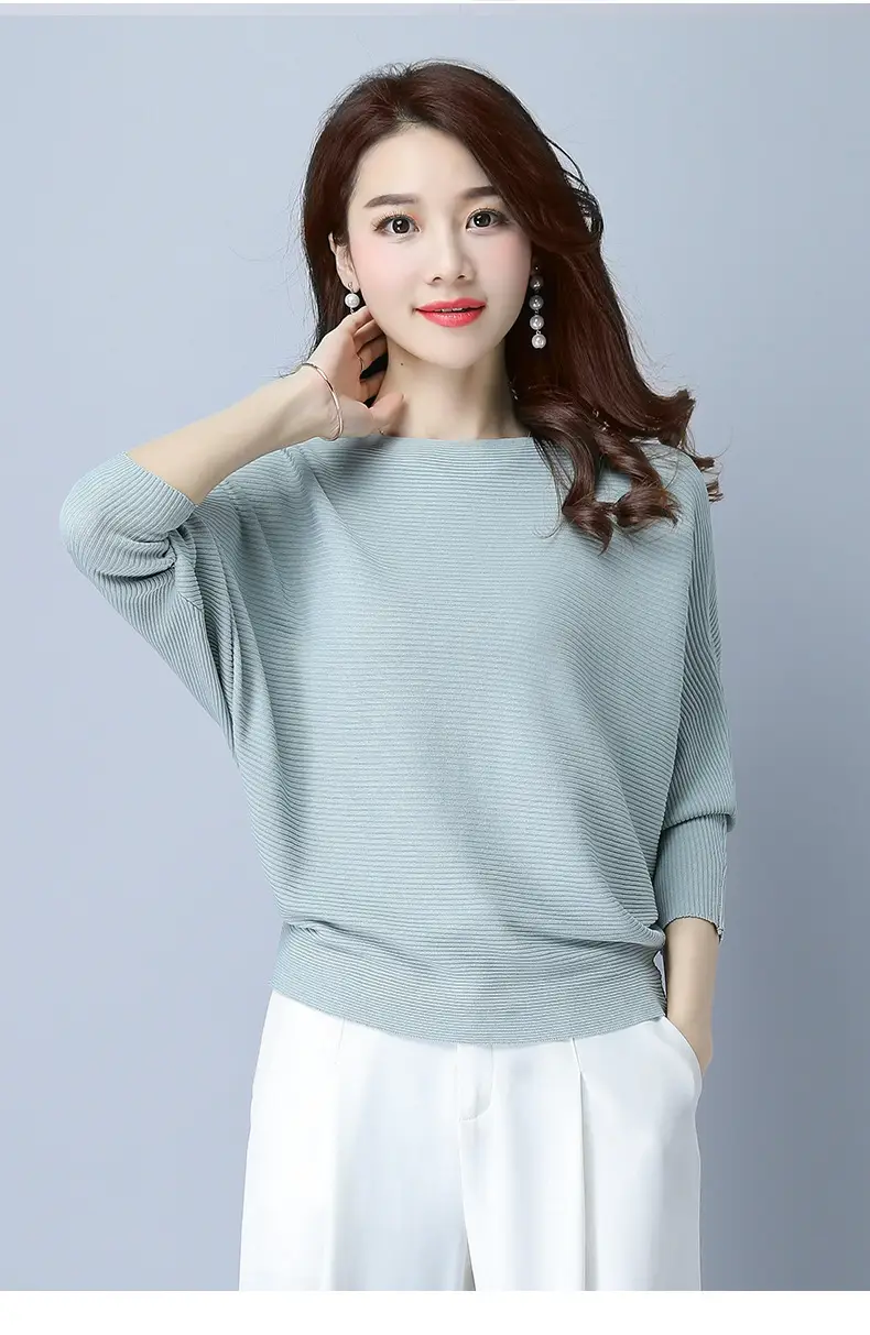 Purple Loose Knit Sweater for Women 2025 Spring Autumn — feature 48