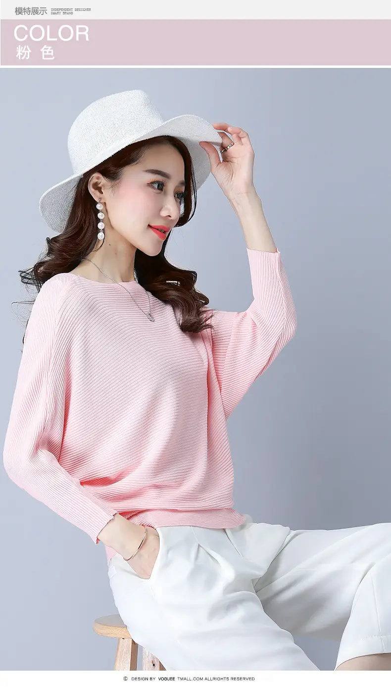 Purple Loose Knit Sweater for Women 2025 Spring Autumn — feature 49