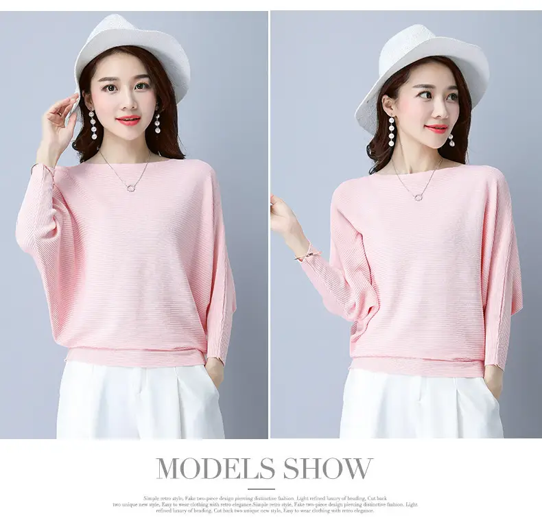 Purple Loose Knit Sweater for Women 2025 Spring Autumn — feature 50