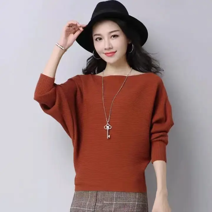 Purple Loose Knit Sweater for Women 2025 Spring Autumn - Image 11