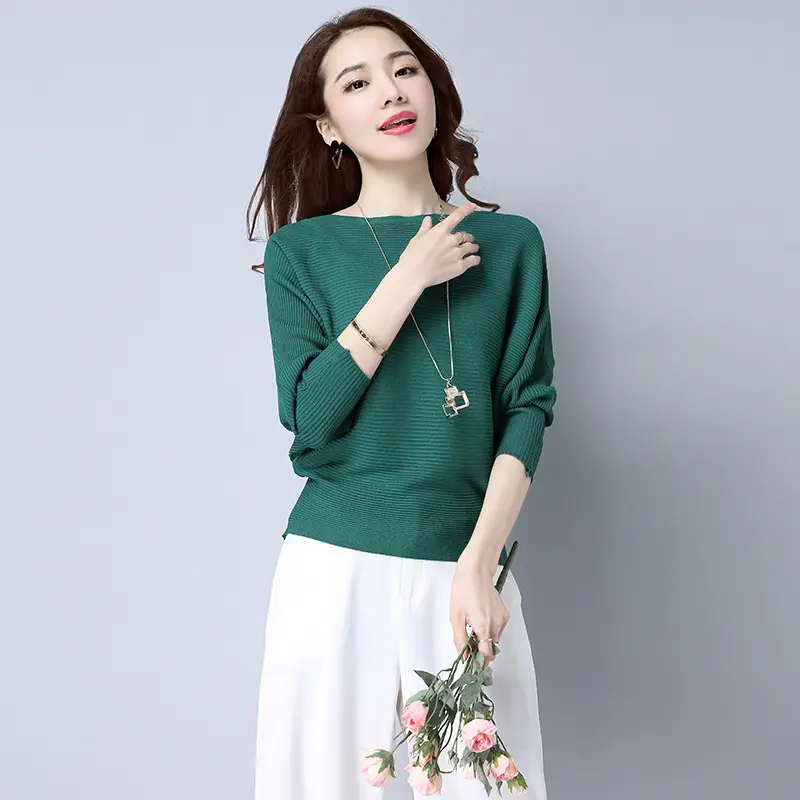 Purple Loose Knit Sweater for Women 2025 Spring Autumn - Image 5