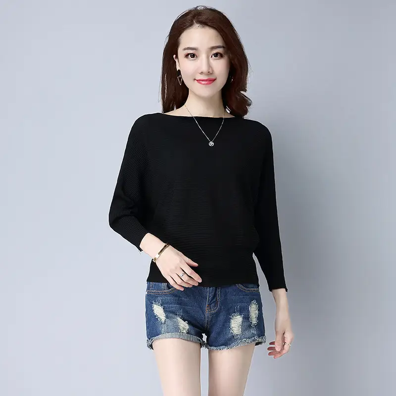 Purple Loose Knit Sweater for Women 2025 Spring Autumn - Image 6