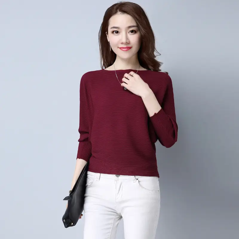 Purple Loose Knit Sweater for Women 2025 Spring Autumn - Image 7