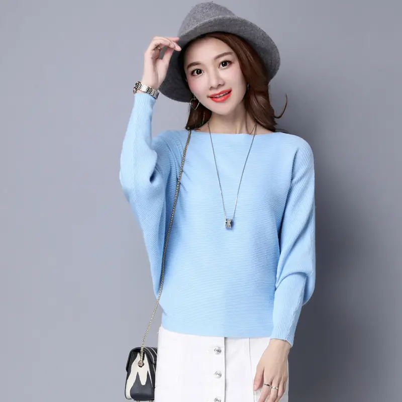 Purple Loose Knit Sweater for Women 2025 Spring Autumn - Image 9