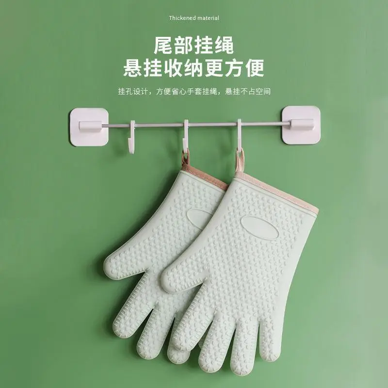 Anti-Scald Heat Insulation Gloves for Kitchen Microwave Baking Oven - Image 8
