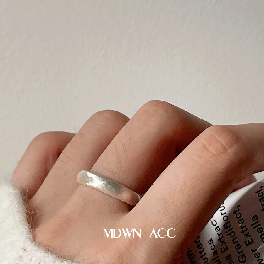 Light Noodles Ring Women Frosted Brushed All-match - Image 4