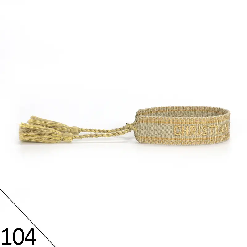 Hand-Rope Embroidered Bracelet with Tassel for Men - Image 104