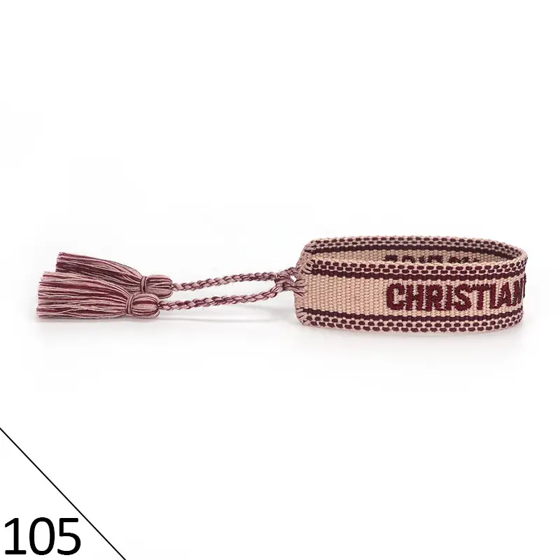 Hand-Rope Embroidered Bracelet with Tassel for Men - Image 105