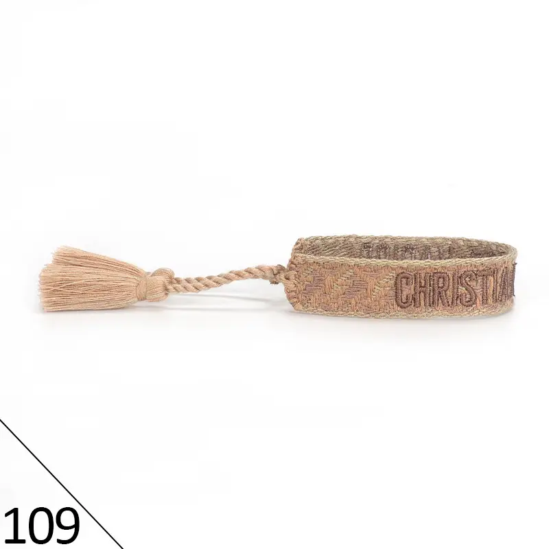Hand-Rope Embroidered Bracelet with Tassel for Men - Image 109