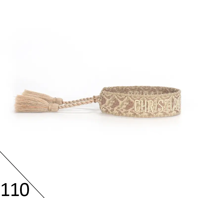 Hand-Rope Embroidered Bracelet with Tassel for Men - Image 110