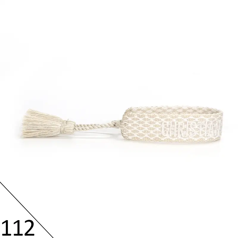 Hand-Rope Embroidered Bracelet with Tassel for Men - Image 112