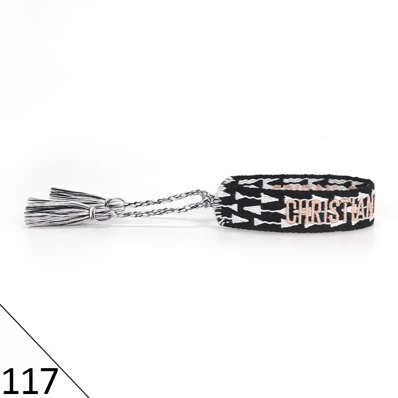 Hand-Rope Embroidered Bracelet with Tassel for Men - Image 117