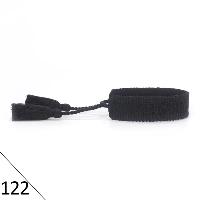Hand-Rope Embroidered Bracelet with Tassel for Men - Image 122