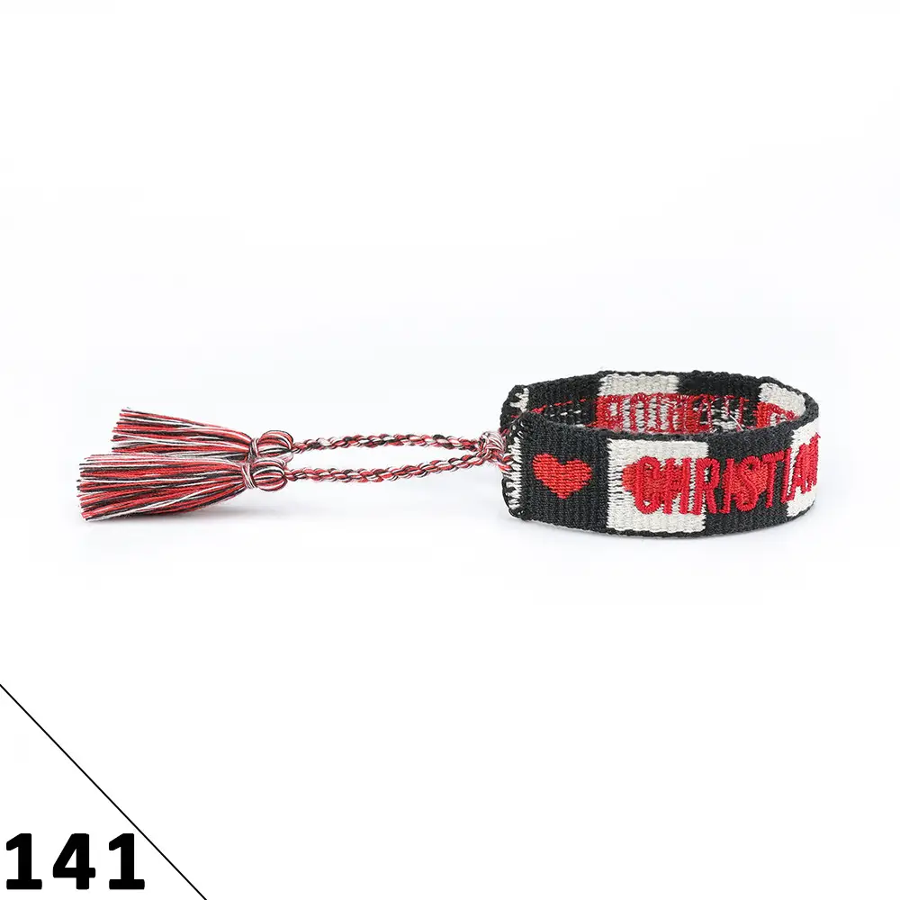 Hand-Rope Embroidered Bracelet with Tassel for Men - Image 141